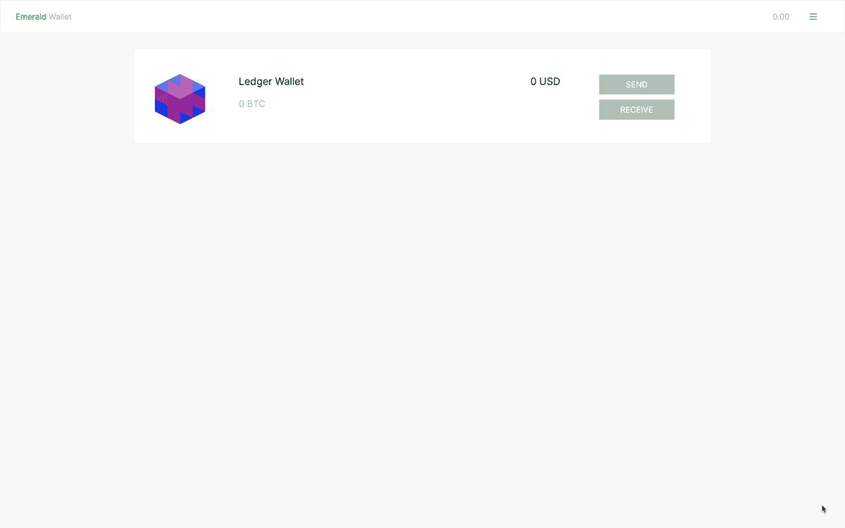 Emerald home with your new wallet.