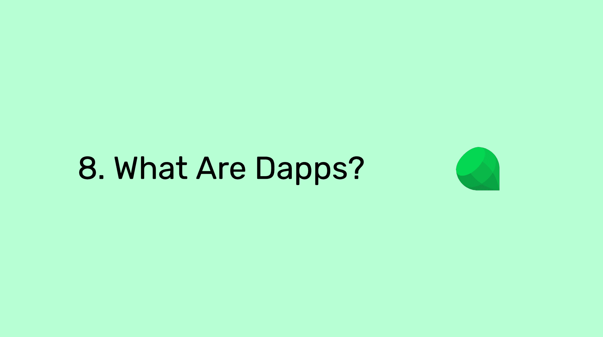 Image for Emerald Blockchain Course: 8. What Are Dapps?