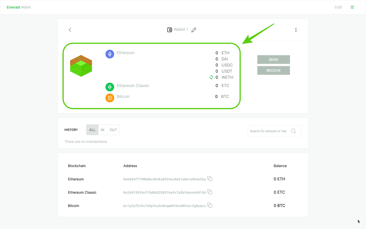 Wallet created!